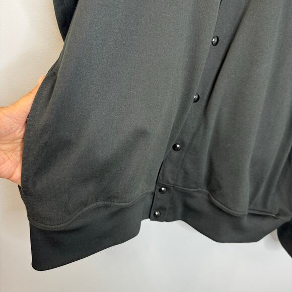 Vintage Polo Sport Snap Ralph Lauren Track Jacket Track Snap Button Black XXL - Picture 6 of 9